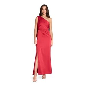 NWT Tahari ASL One Shoulder Drape Back Gown - size 14